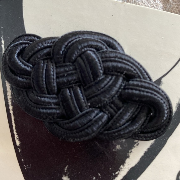 VINTAGE shoe clips black knots NWT NIP NEW - Picture 4 of 4